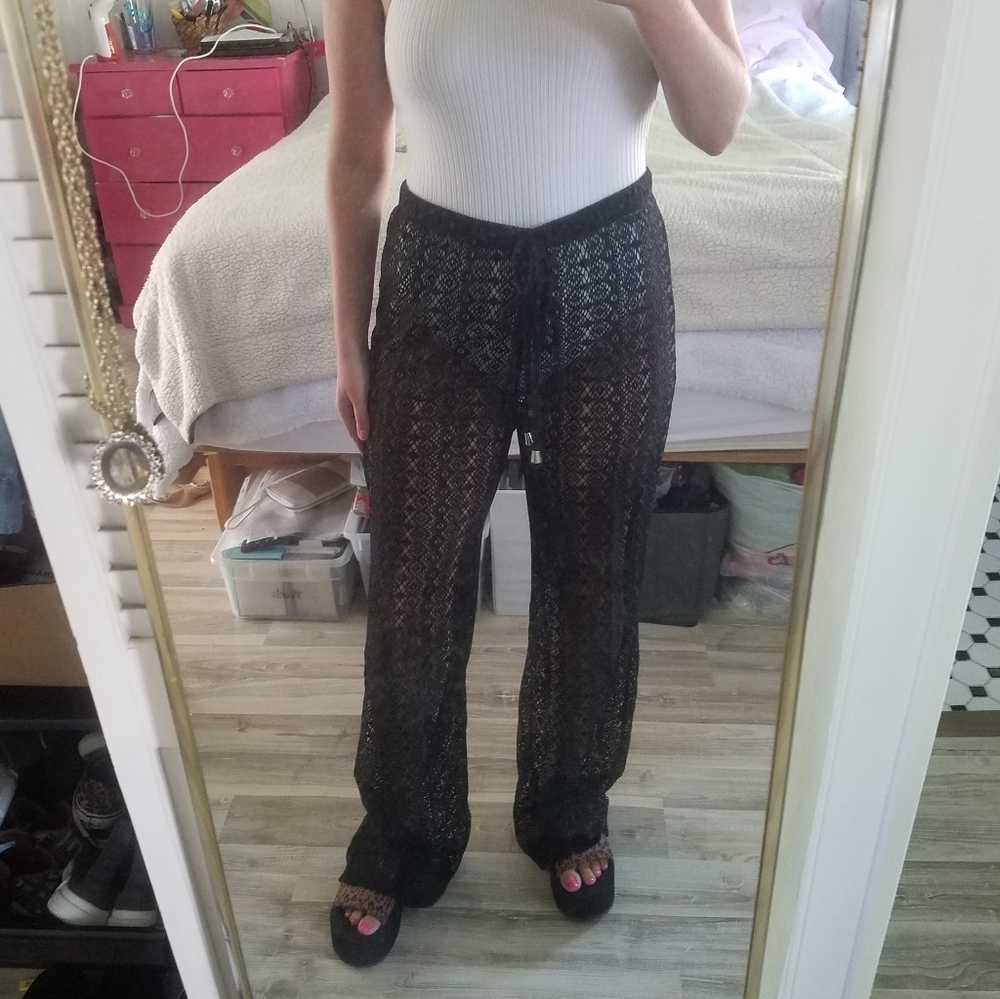 Venus Black mesh beach pant - Picture 9 of 9